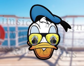 Disney Cruise Magnet - birthday- fish extender - gift - Donald Duck - Sunglasses - Treasure - Wish - Wonder - Magic