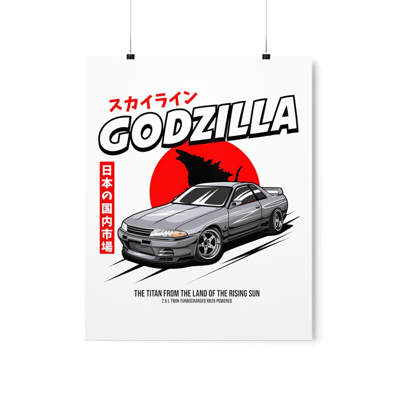 Godzilla R32 Poster - Etsy