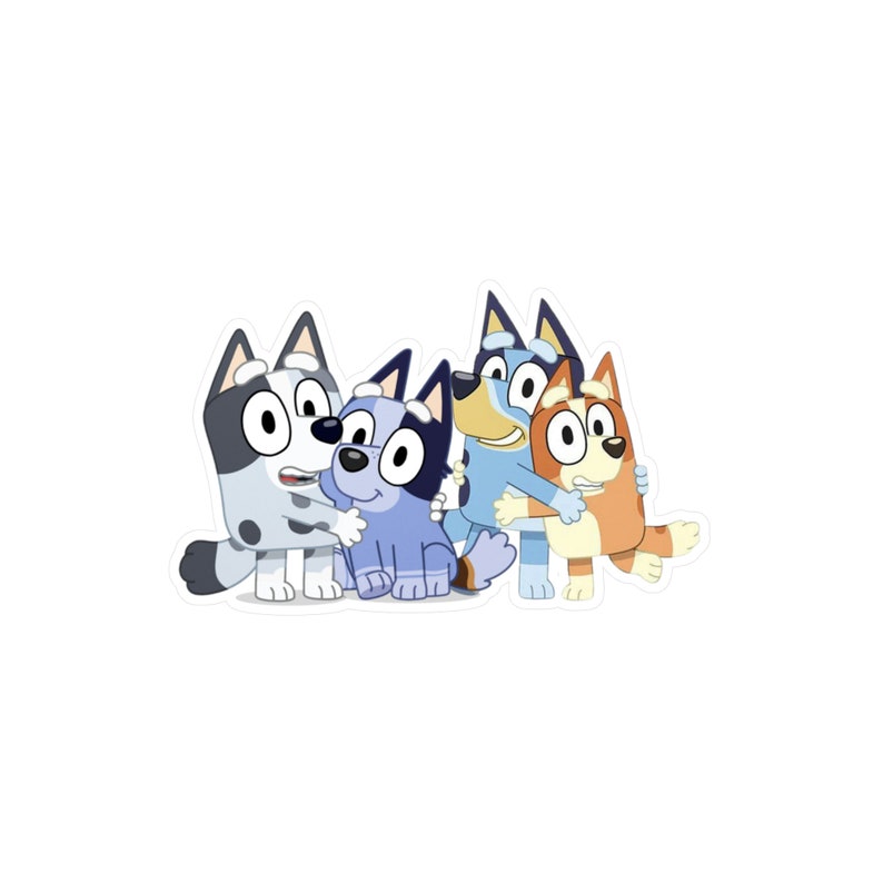 Bluey Bingo Muffin and Socks Kisscut Vinyl Decal Stickers Etsy