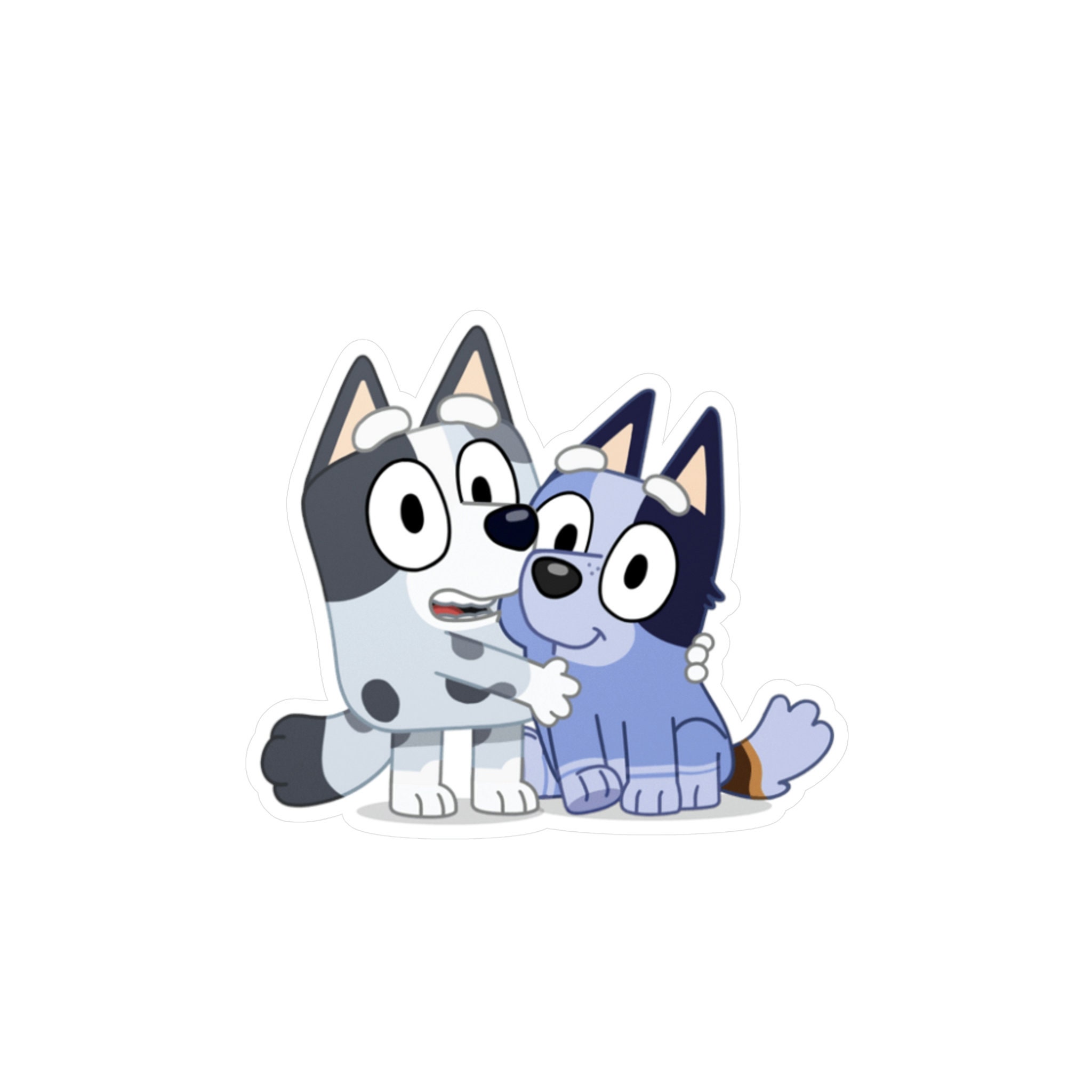 Bluey Muffin and Socks Kisscut Vinyl Stickers Etsy