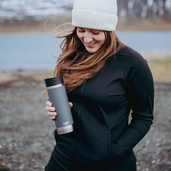 Campo Libre.® ANTO 450ml I Kaffeebecher to go I 100% auslaufsichere Travel Mug mit One-Touch-Verschluss I hält bis zu 6h heiß