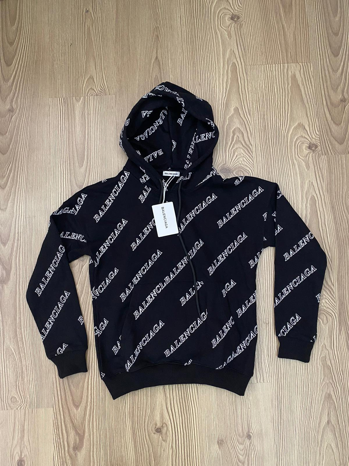 Balenciaga all over hoodie discount
