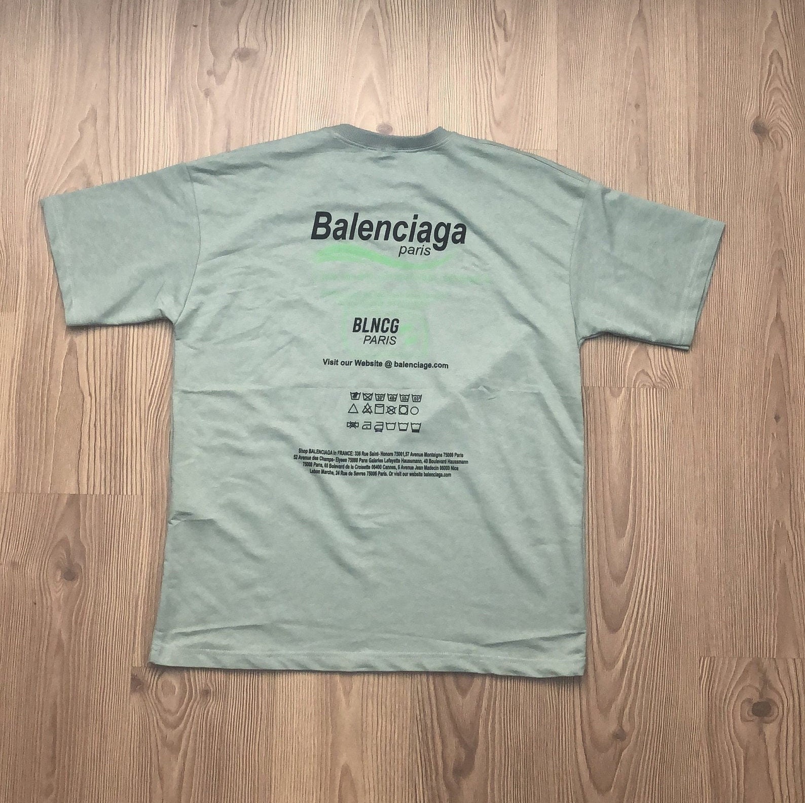 Xl-balenciaga Recycled T-shirt Environmental Shirt - Etsy