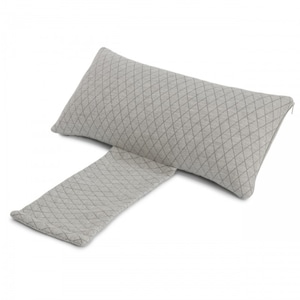 Cushion with weight - attachable - for wedges and sofas - color checkered gray - washable cover