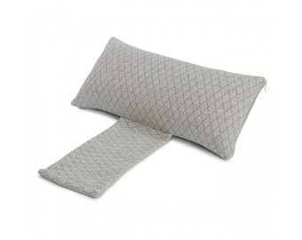 Cushion with weight - attachable - for wedges and sofas - color checkered gray - washable cover