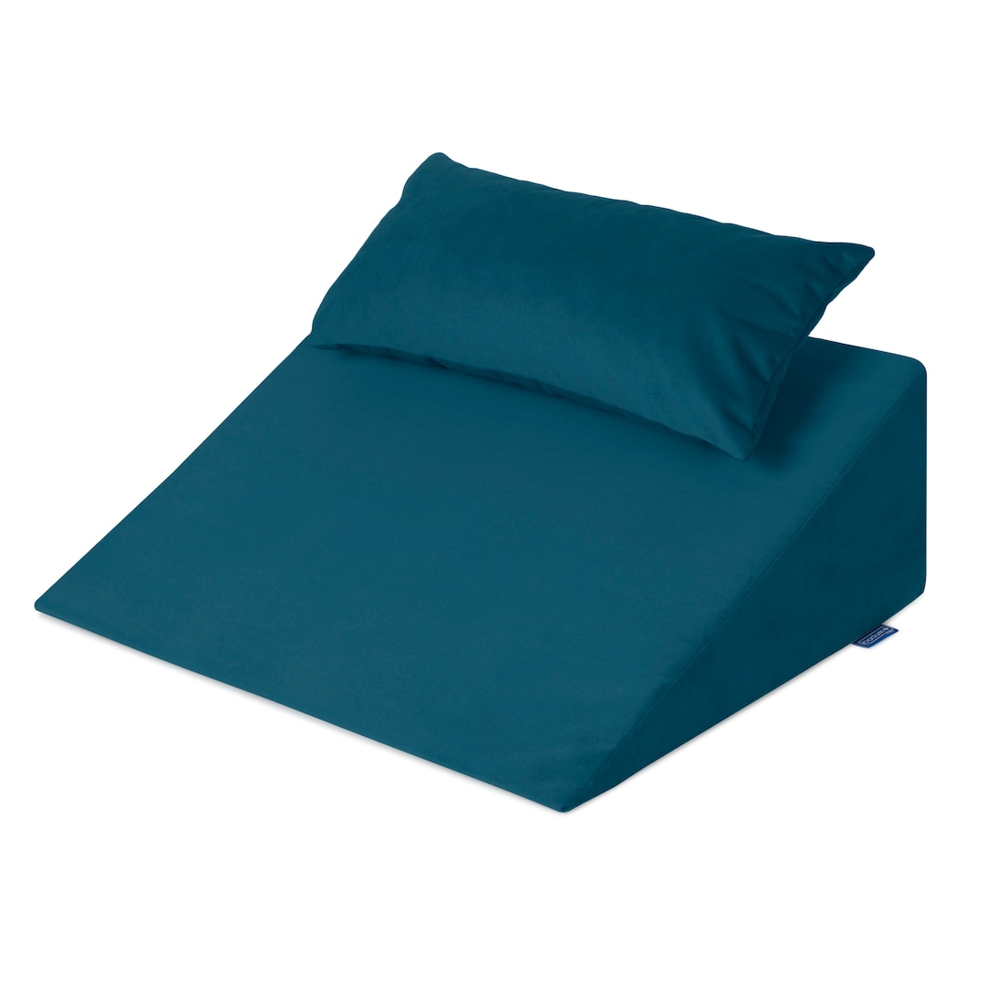Navy Blue Wedge Pillow Set With Head Pillow 60x50x21 Etsy