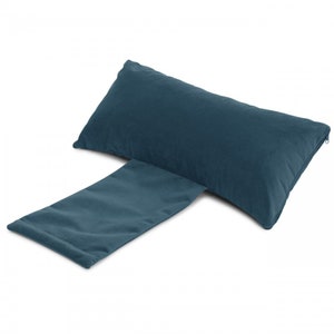 Headrest with weight - comfortable and practical - cushion with weight - perfect for wedges - 45x20 cm - washable cover - dark blue color