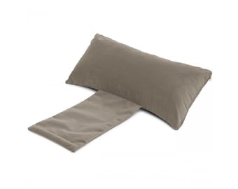 Comfortable practical cushion with weight - for badum wedges - also work well on sofas and armchairs - brown color - 20x45 cm