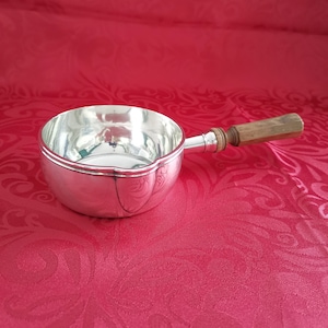 Puiforcat Art Deco very beautiful saucepan in solid silver circa 1920-1930