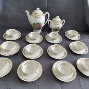 Limoges Japanese porcelain tea service signed