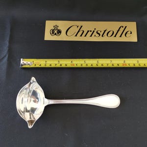 Cuillère à Sauce Christofle Marly Modèle Gras/maigre - Métal Argenté - Bon état