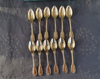 ercuis 12 golden mocha spoons 9.7cm