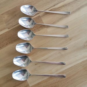 Ercuis Horizon 6 silver-plated dessert tea spoons