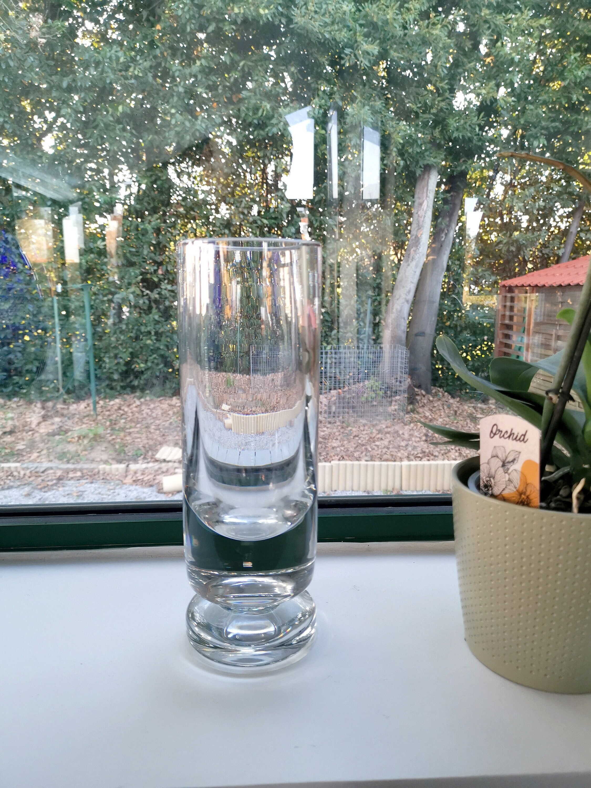 Diabolo France baccarat vase in crystal, 1970 period, height 28cm, weight 3kg455