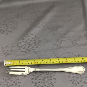christofle spatours large silver plated serving fork