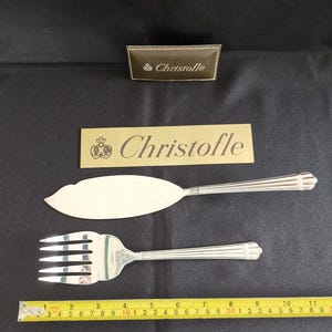 Coffret de couvert à servir le poisson Rubans Christofle