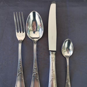 Ercuis Louis XV silver plated cutlery set