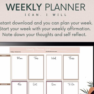 Digital Weekly Planner | iPad Planner | Goodnotes Planner | Undated Digital Planner