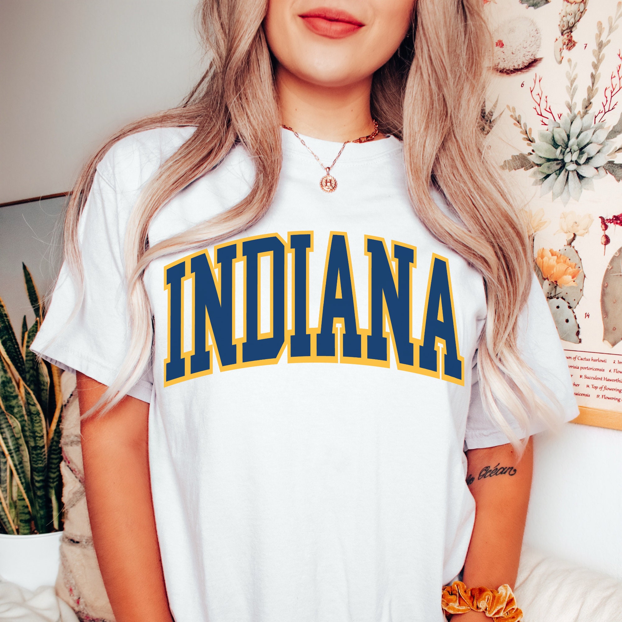 Nba Womens Apparel / Indiana Pacers Ladies Puff Print Nba LS Tee Shirt,  LARGE