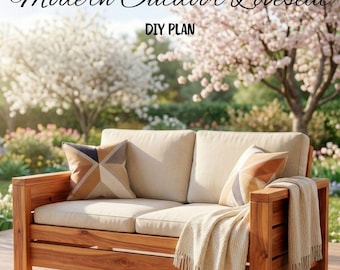 モダンな屋外用ラブシート：DIYプラン