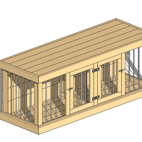 Large Dog Kennel Plans. DIY Plans