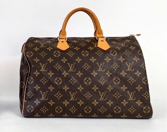 Louis Vuitton VINTAGE SPEEDY 35 Monogrammed Handbag