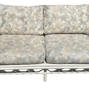 Vintage Rattan Couch Ficks Reed Patio Furniture Rattan White Vintage Ficks Reed Sofa Palm Beach Furniture Porch