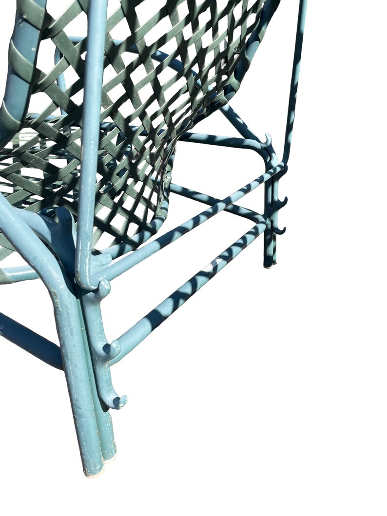 Vintage Brown Jordan Tamiami Chaise Vintage Outdoor Lounger Green