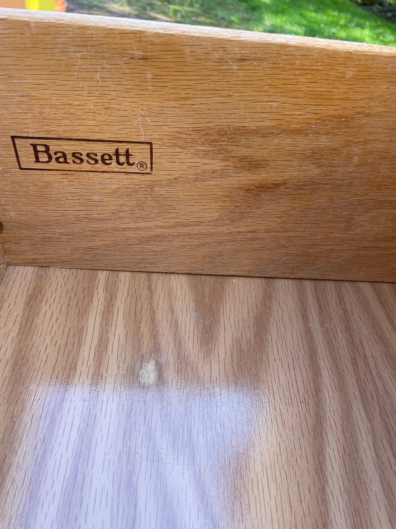 Vintage Bassett Cane/Bamboo Triple Dresser free shipping image 7