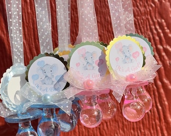 Cute Baby Elephant Baby Shower Pacifiers Necklaces/Party Favors/Gifts/Decorations for Boys & Girls