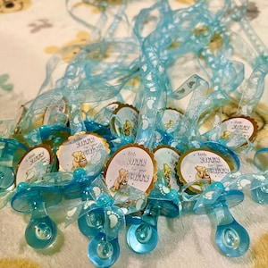 Lindos collares de chupetes para Baby Shower de Winnie the Pooh/obsequios de fiesta/regalos/decoraciones para niños y niñas
