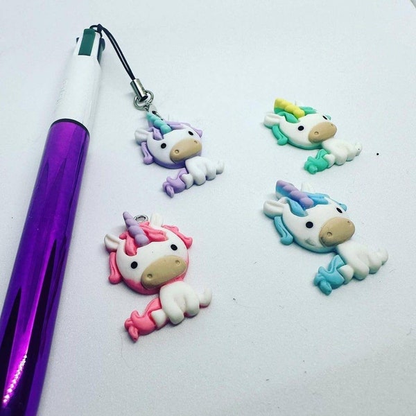 Charm stylo licorne