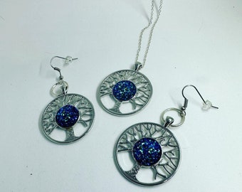 Schmuck Lebensbaum Ohrringe / Halskette