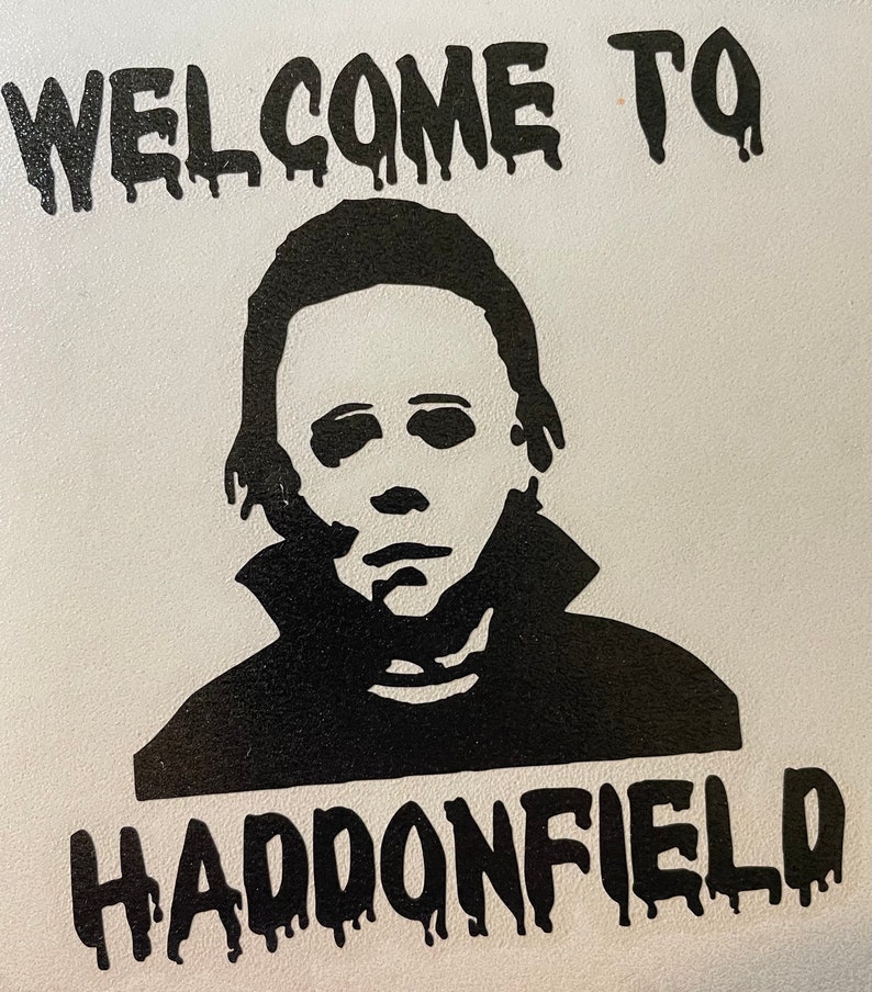 Horror Movie Michael Myers Window Decal Horror Decals Etsy
