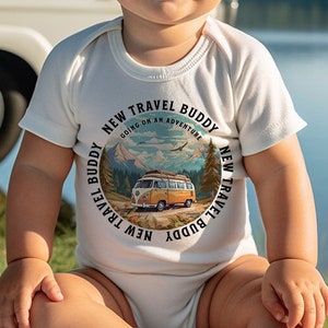 New Travel Buddy Baby Body camping bodysuit onesie travel reisen zdjęcie 1