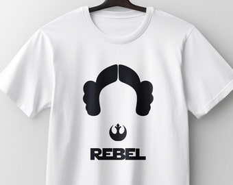 Leia Rebel Wars T-Shirt | Vintage-T-Shirt | Star Wars T-Shirt | Leia T-Shirt | Mutter | Rebellion | Damen + Herren | Streetwear