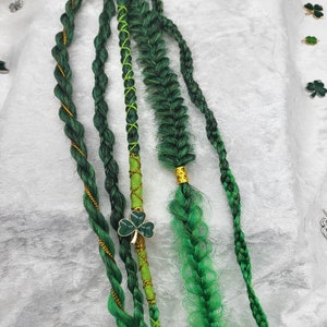 Extensions de queue de cheval tressées pour la Saint-Patrick