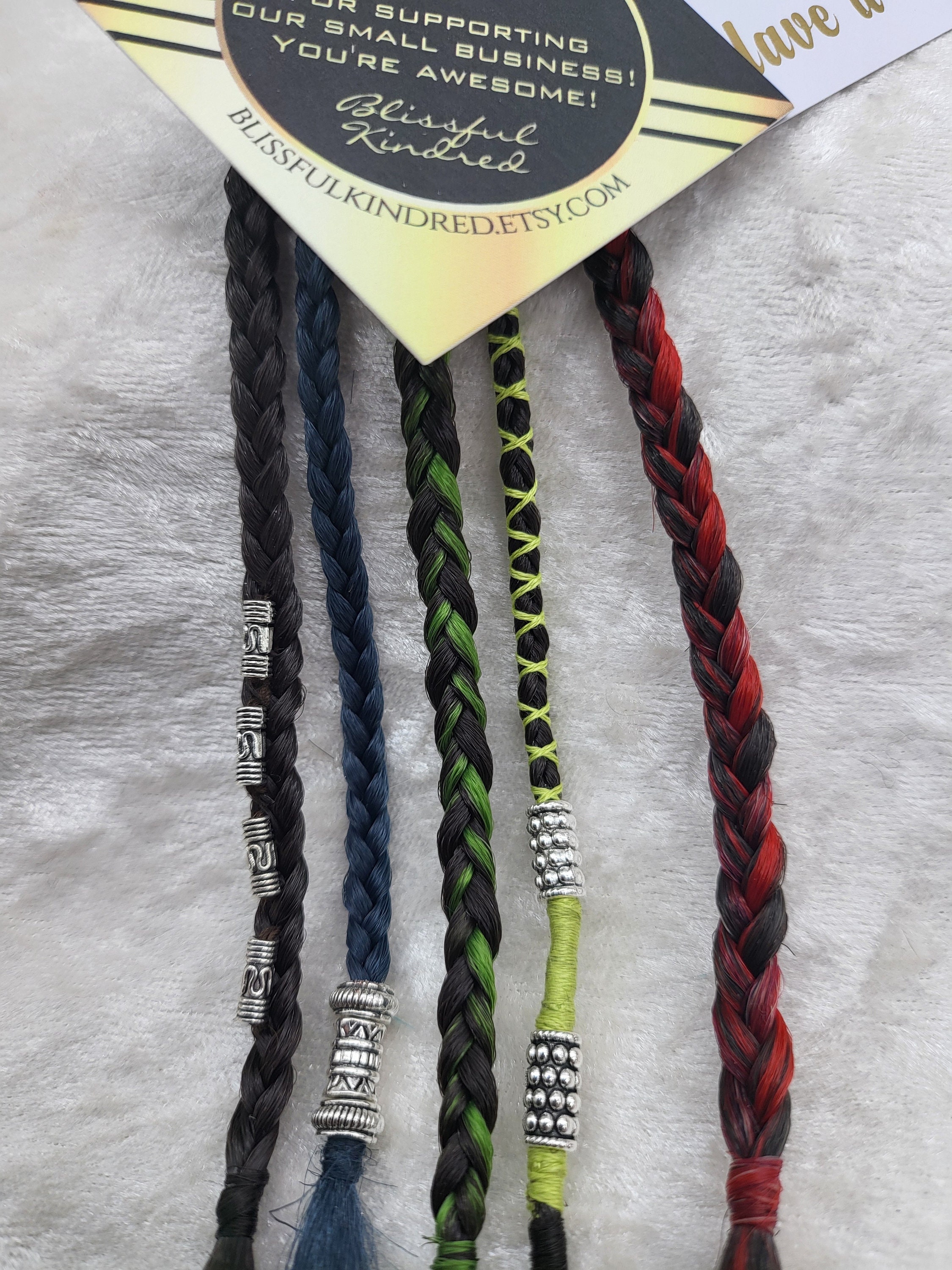 Braided Beard Extensions With Beads, Set of 5 (5” SE) - Etsy