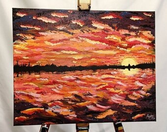 Turkey sunset painting