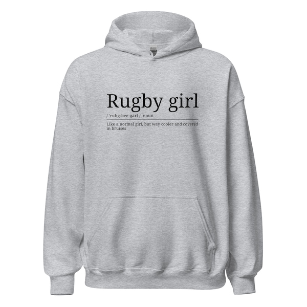 Rugby Girl Unisex Hoodie