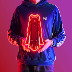 LED-neonbord Runescape Max Cape | Old School Runescape Wall Art Decor voor OSRS-fans | OSR & Runescape 3 merchandise cadeau