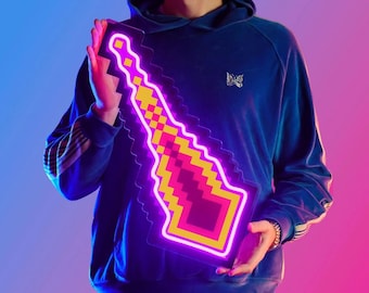 Runescape Protect from Magic Prayer Neon LED Sign Light | Osrs Merch Gift for HIM/HER | Old School Runescape Neon Wall Art for Osr Fan