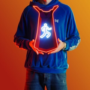 Runescape Agility Skillcape Neon Led Light Acrylic Sign | Old School Runescape Wall Art Decor for OSRS fans | Osr & Runescape 3 Merch Gift