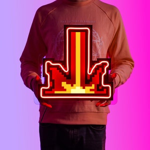 Runescape Retribution Neon Led Light Acrylic Sign | Old School Runescape Wall Art Decor for OSRS fans | Osr & Runescape 3 Merch Gift