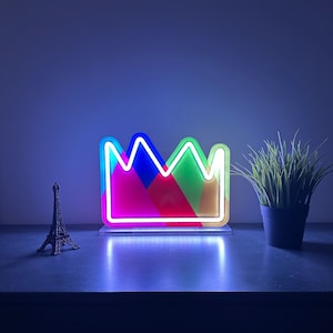 OSRS Party hat RGB Acrylic Neon Led Sign | Old School Runescape Wall Art Decor for OSRS fans | Osr & Runescape 3 merch