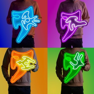 Runescape Spirit Shield Neon Led Light Acrylic Sign | Old School Runescape Wall Art Decor for OSRS fans | Osr & Runescape 3 Merch Gift
