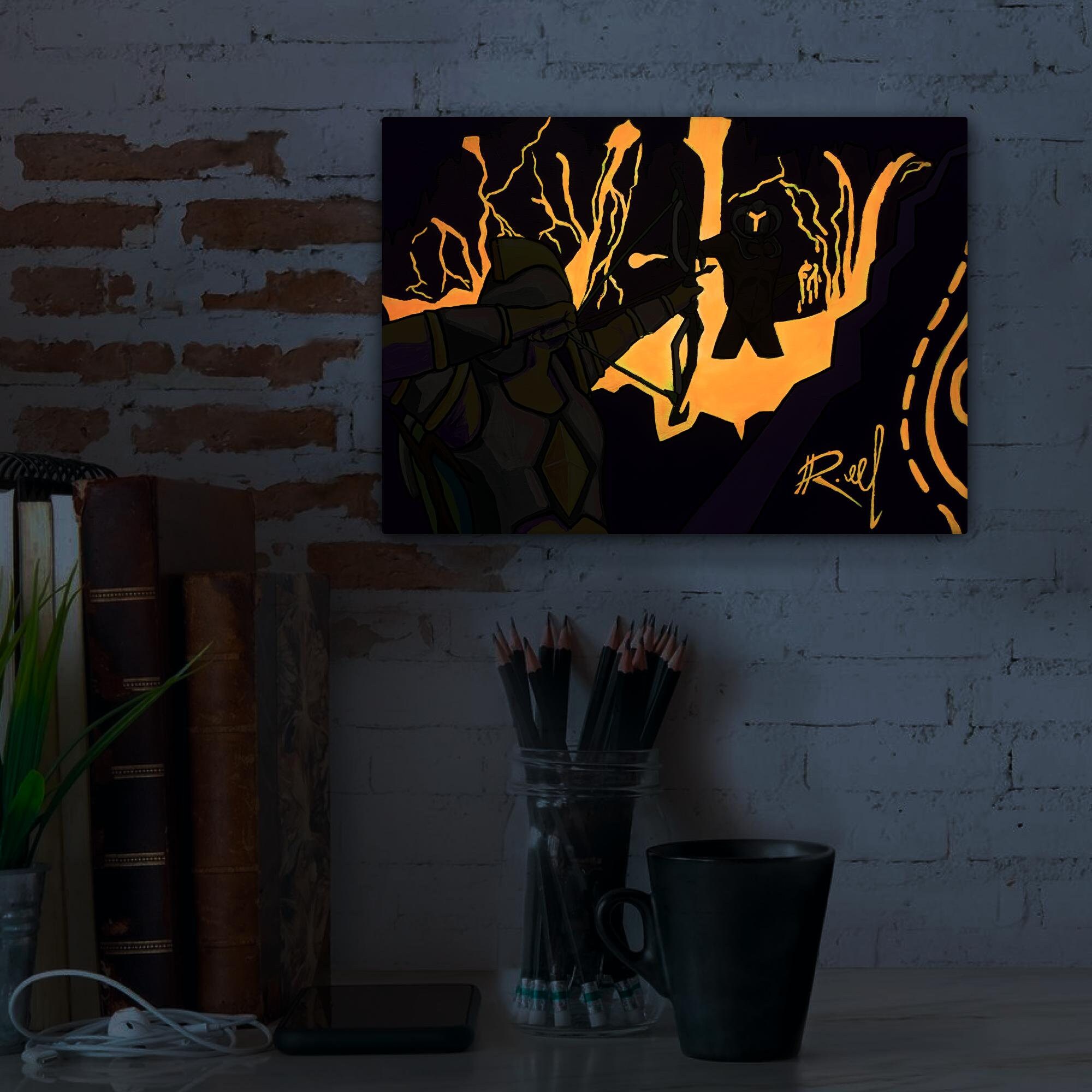 The Last Shot Runescape Painting Gift Osrs Inferno Glowing Etsy