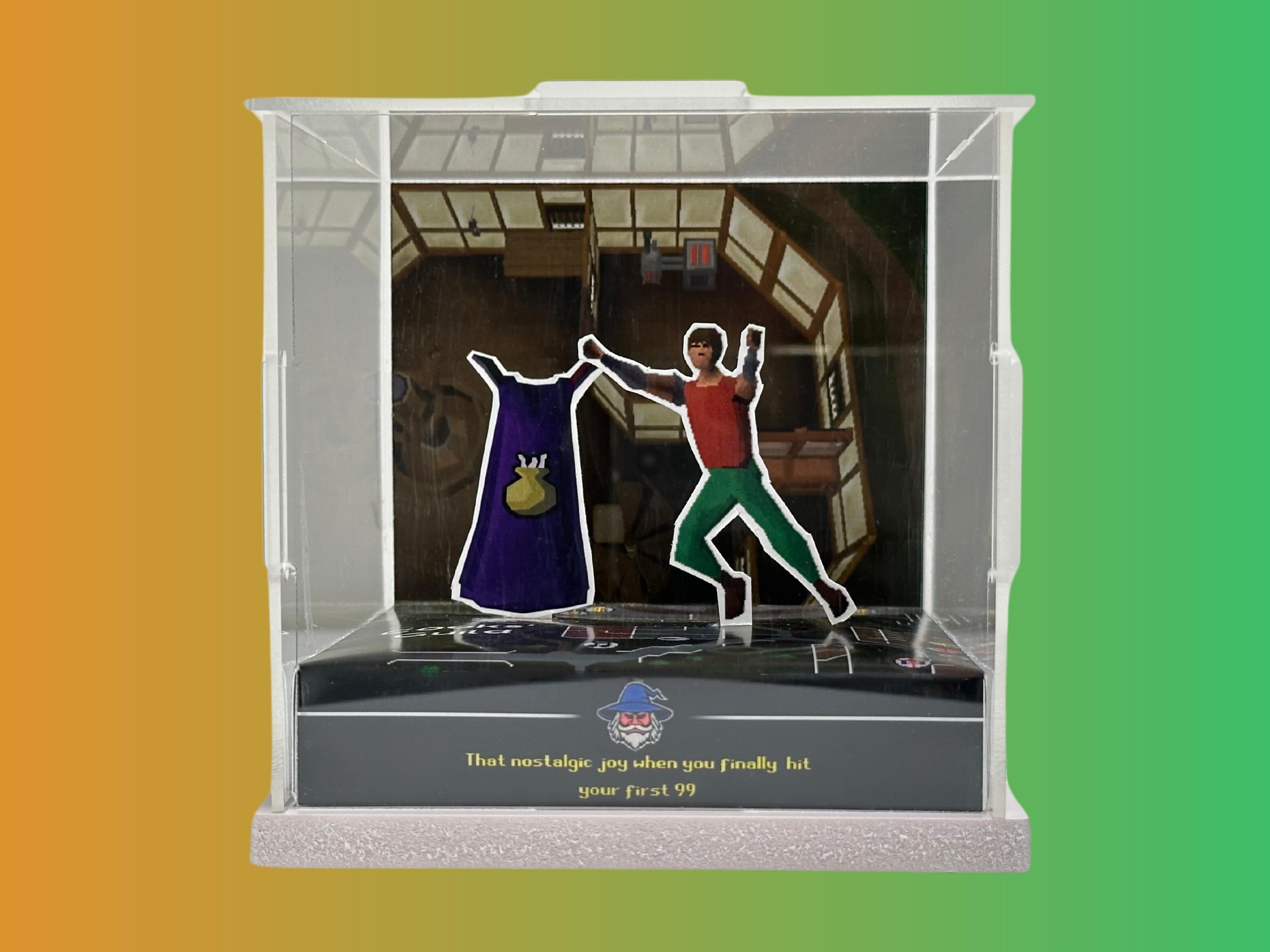 OSRS 99 クッキングスキルケープ アクリルジオラマ：ノスタルジック