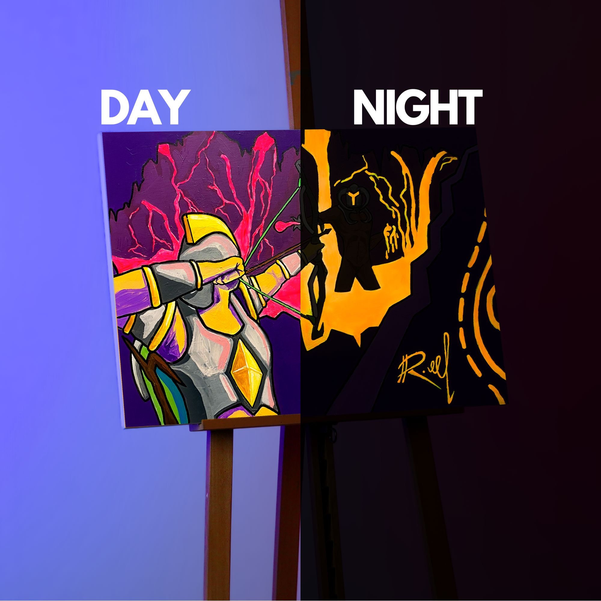 The Last Shot Runescape Painting Gift Osrs Inferno Glowing Etsy