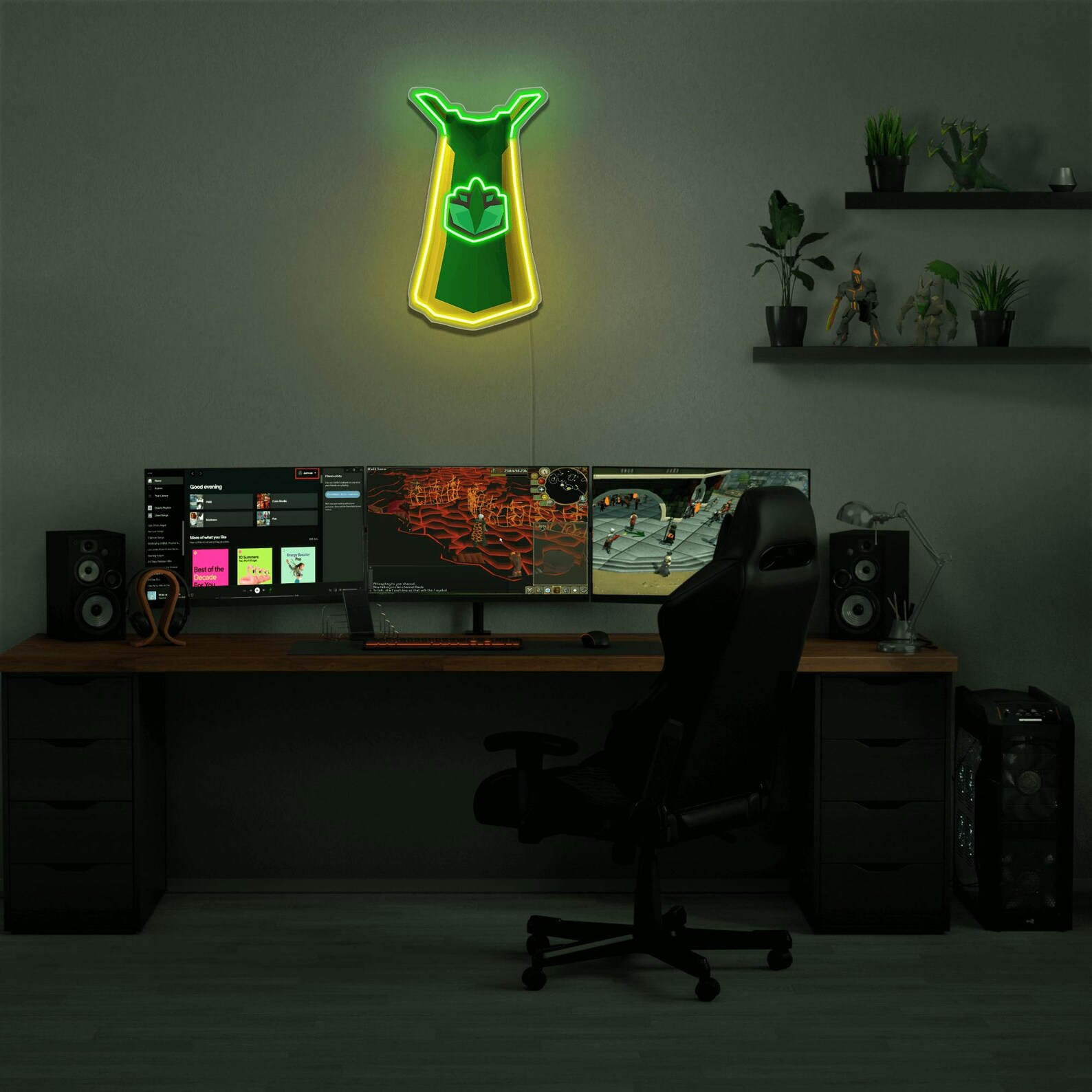 OSRS Herblore Skillcape LED Neon Sign: Old School Runescape Acrylic ...